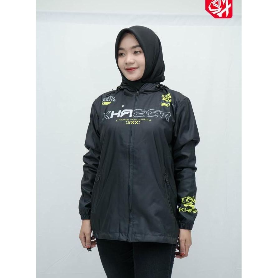 Khazer Jaket Running Speed Maker Bla Greenkh3020 Sport Jaket Motor Jaket Parasut Keren Wateroof