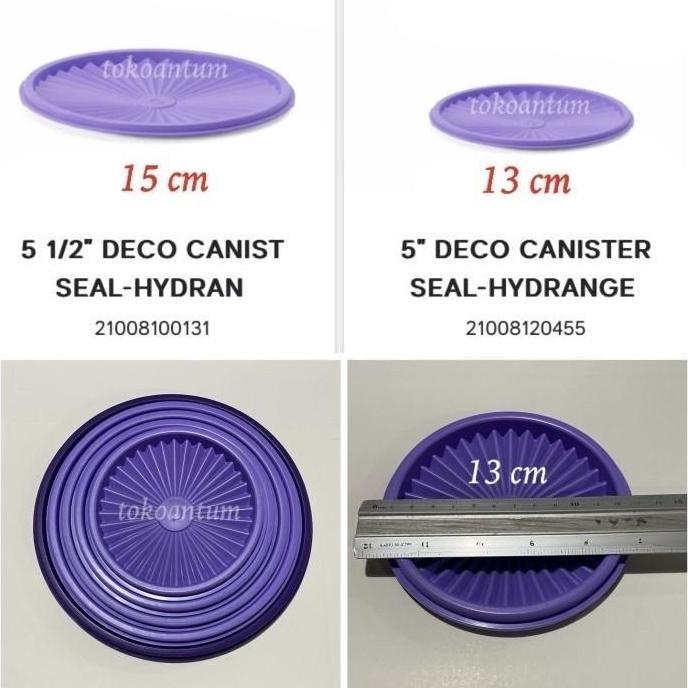 Tutup toples tupperware deco canister