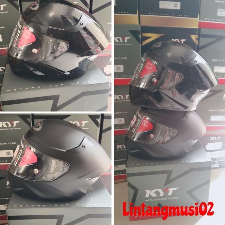 KYT TTC BLACK DOFF/ BLACK GLOSS original100%