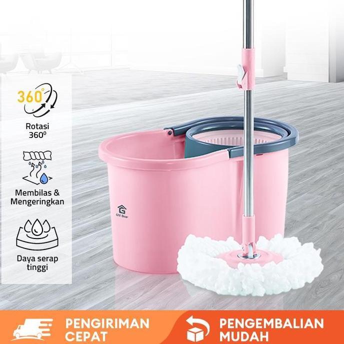 Alat Pel Lantai Ultra Mop Aclima 1752 - Pelan Lantai Spin Mop Pel Putar