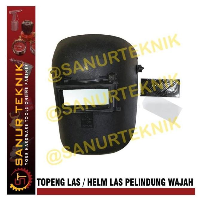 Topeng Las / Kedok Las / Helm Las Pelindung Wajah warna HITAM