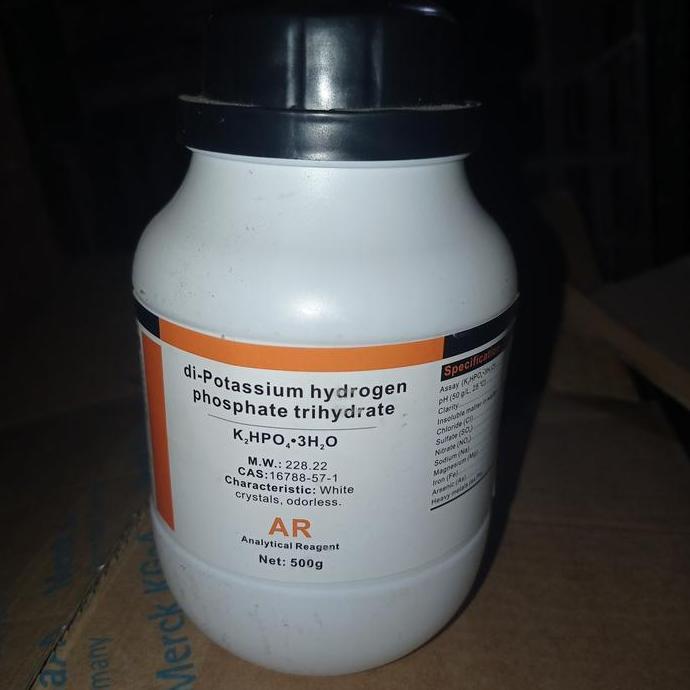 Di Kalium Hydrogen Phosphate Trihydrate / K2Hpo4. 3H2O Ar Ecer 100G Terlaris