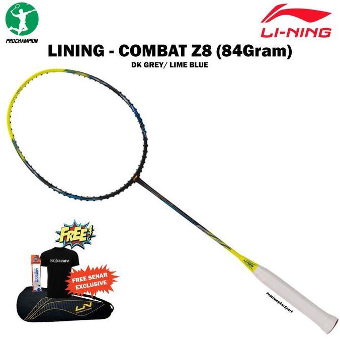 RAKET BADMINTON LINING COMBAT Z8 / COMBAT-Z8 84GR ORIGINAL