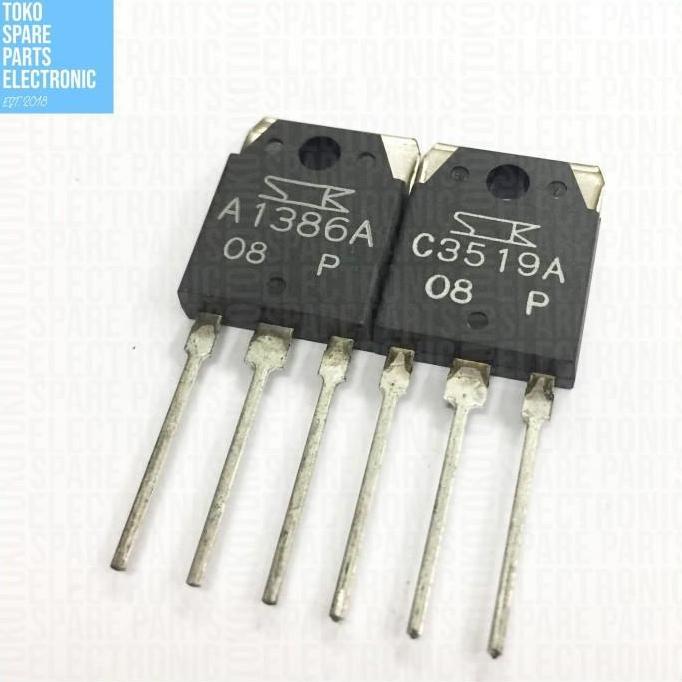 TRANSISTOR A1386 C3519 SANKEN SET ORIGINAL ASLI 1386 3519