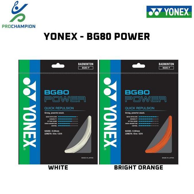 SENAR BADMINTON - YONEX BG80 BG 80 POWER - ORIGINAL