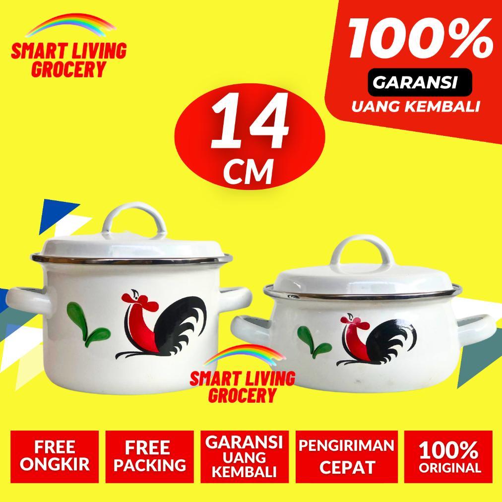 Termurah / Hot Sale Panci Kuah Enamel Unik Jadul Kecil 14 Cm Alat Memasak Masak Wajan Pan Panci Kuah