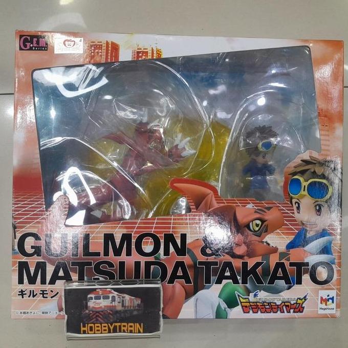 G.E.M GEM FIGURE DIGIMON GUILMON & MATSUDA TAKATO FIGURE