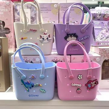 Kumo98 Tas miniso stitch,marie,lotso/tote bag karet