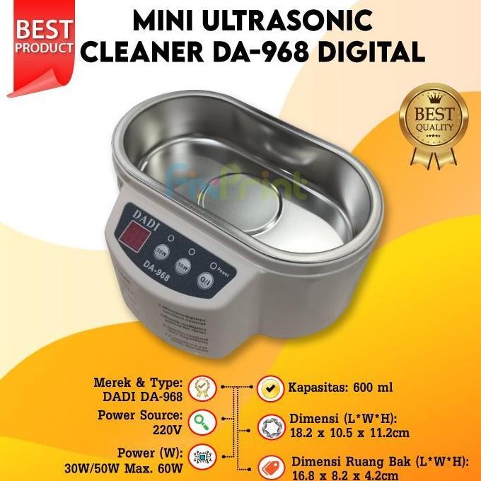 Mini Ultrasonic Cleaner DADI DA-968 + Timer
