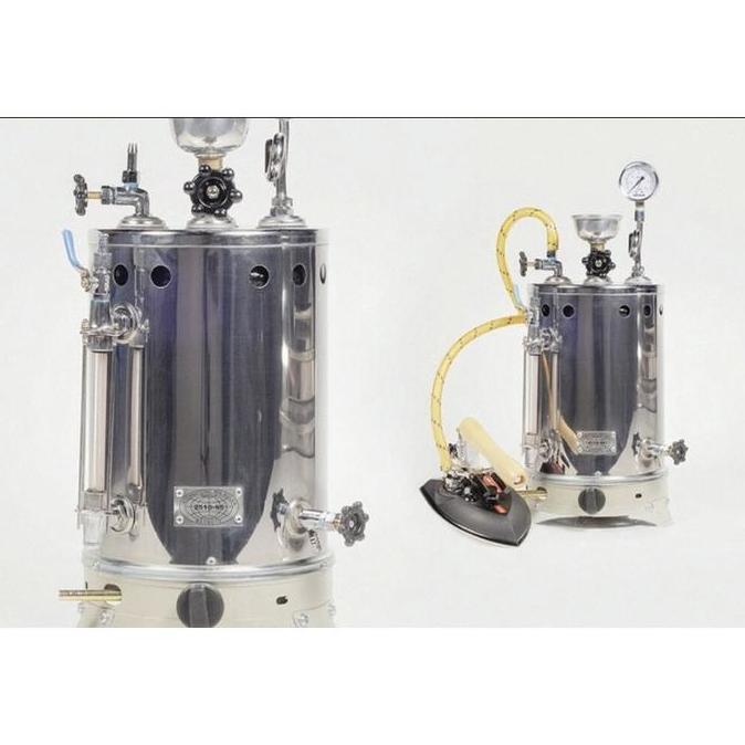 Setrika Uap Boiler Gas Maomoto kapasitas 5 liter/boiler laundry