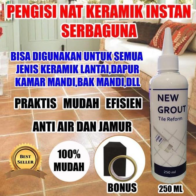 Pengisi Celah/Nat Keramik/Ubin Tile Grout Reform Lem Bak Mandi 250ml