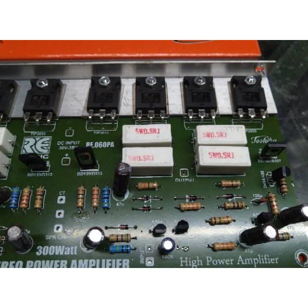 Kit power ocl stereo 300watt 8 transistor