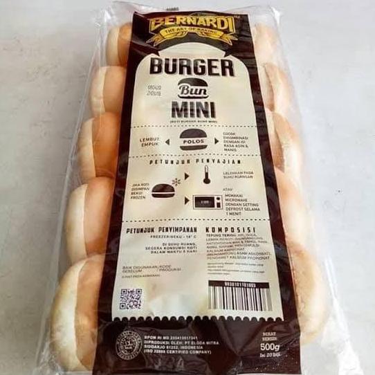 Bernardi Roti Burger Polos Kecil - isi 20