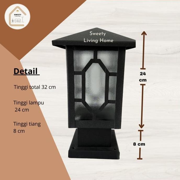 Lampu Pilar Pagar / Atap Rumah / Lampu Pagar Minimalis / Lampu Hias