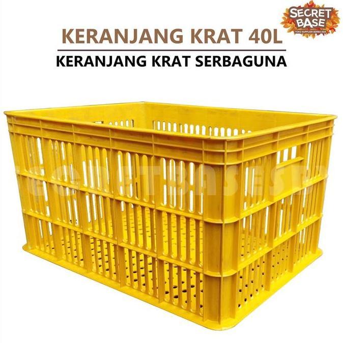 KRAT 40 LITER - Krat Piring Buah / Keranjang Pakaian / Krat Serbaguna