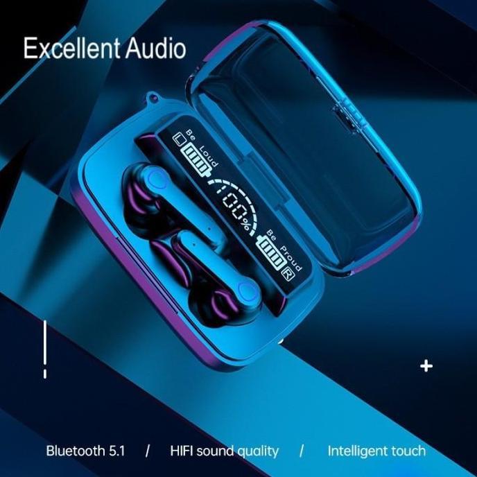 M19 Tws V5.1 Flashlight - Headset Bluetooth M19 Tws LED Display