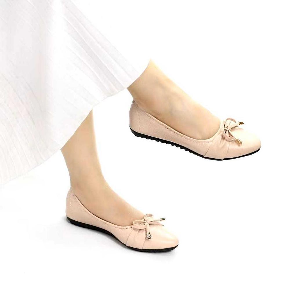 Promo Sepatu Flat Shoes Wanita Simpel Gaya Korea | Flat Shoes Wanita Kekinian Korean Style