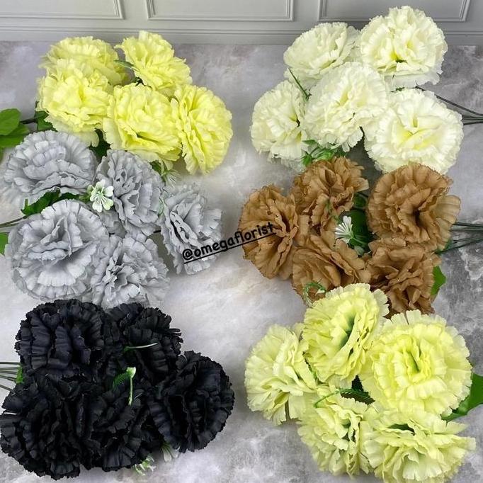 Bunga Anyelir OF Bunga Artificial/Bunga Plastik/Bunga Dekorasi/Dekorasi Pernikahan/Pernikahan