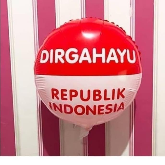 Balon Foil Dirgahayu, Balon 17 Agustus, Dekorasi Agustusan