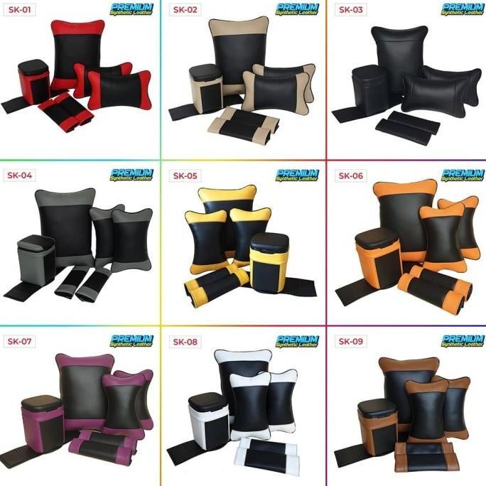 Set bantal mobil / bantal kulit mobil