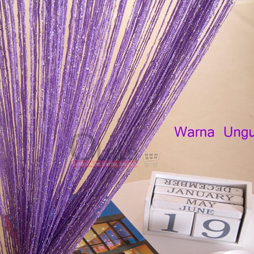 Bisa Cod Bayar Ditempat Tirai Benang Glitter / Gliter Polos / Tirai Jendela / Tirai Kamar - Bh-103