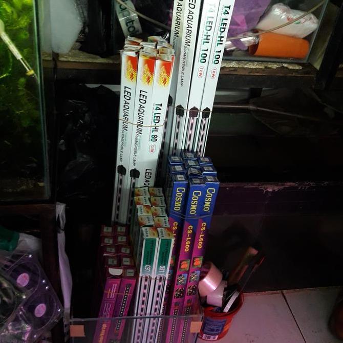 Yujitaro- Lampu Led Celup Aquarium 100Cm ( Merah/Putih )