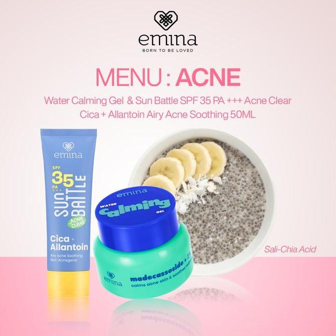 Younice- Emina Skin Diner Package 2 Pcs | Paket Isi 2 | Paket Skincare Remaja Mencerahkan | Paket Sk