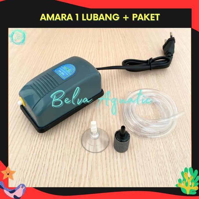 Yujitaro- Amara Aerator 1 Lubang Pompa Udara Aquarium Blower Aquarium
