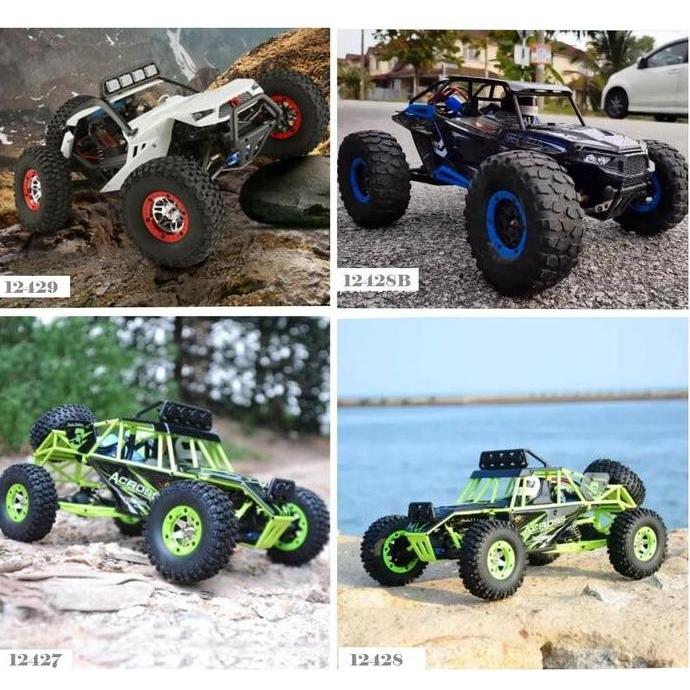 Rc Car Mobil Offroad Wl Toys 12427 12428 12428B 12428-B 12429 4Wd Led