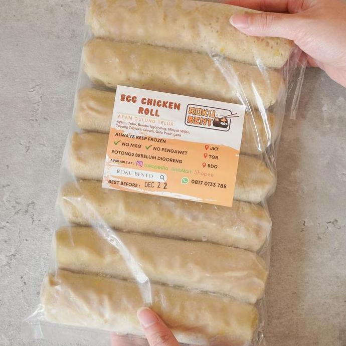 Beff- Egg Chicken Roll Roku Bento | Eggroll Frozen | Egg Roll Frozen Homemade