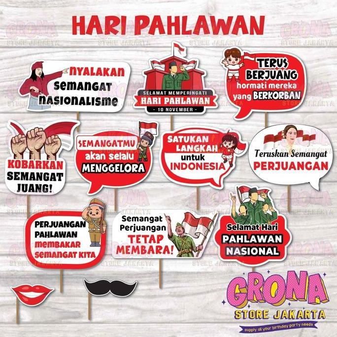 Photobooth Hari Pahlawan/ Acc Photo Props Hari Pahlawan / Aksesoris foto Hari Pahlawan GM