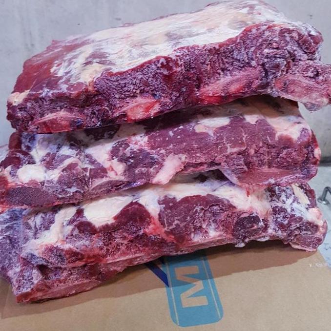 Beff- Iga Sapi Import - Iga Sapi Super - Tulang Iga Sapi Shortribs Iga Bagian Tengah Daging Frozen