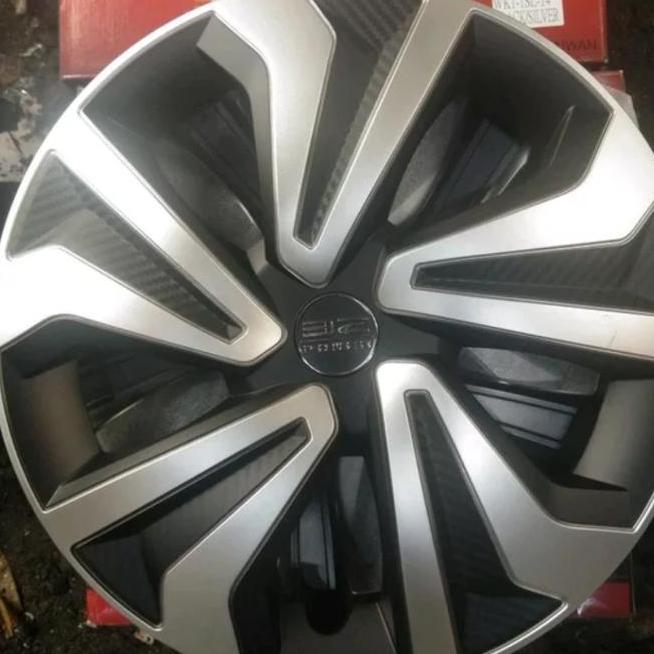 Cover Dop Velg Ring 14 Silver Carbon