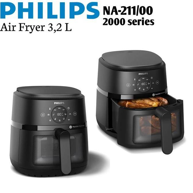 PROMO DISKON - Air Fryer PHILIPS NA211/00 air fryer 2000 series 3,2L