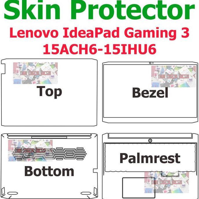 Lenovo IdeaPad Gaming 3 15ACH6-15IHU6 Skin Guard Garskin Protector