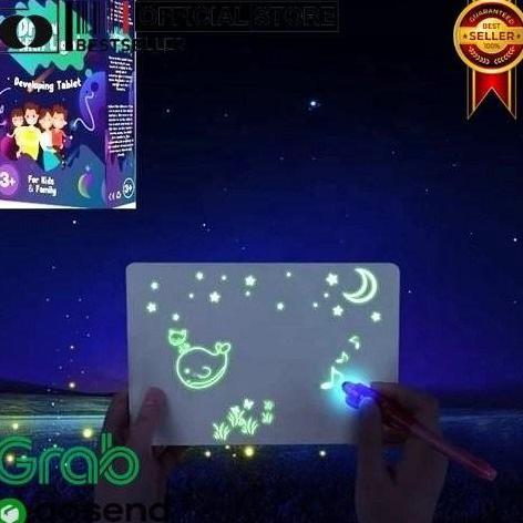 JNST MAGIC LIGHT TABLET PAPAN MAGIC DRAWING BOOK ANAK ORIGINAL TH2810 TF