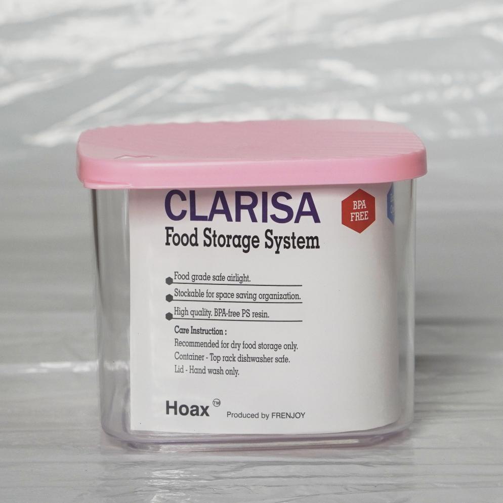 Toples Kue  Kerupuk Lebaran Plastik /Toples Serbaguna/Toples Clarissa / Frenjoy 1 Liter Gratis Ongki