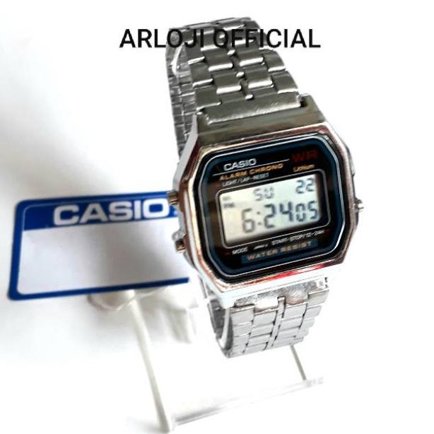 diskon jam tangan casio citizen digital stainless silver