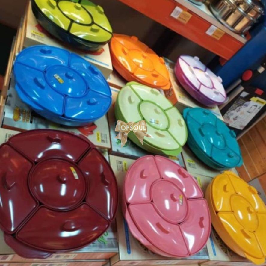 TERBARU 2026 Party Set Melamin PS-0101/ Wadah Tempat Saji Prasmanan Golden Dragon Pesta Lauk Sayur S