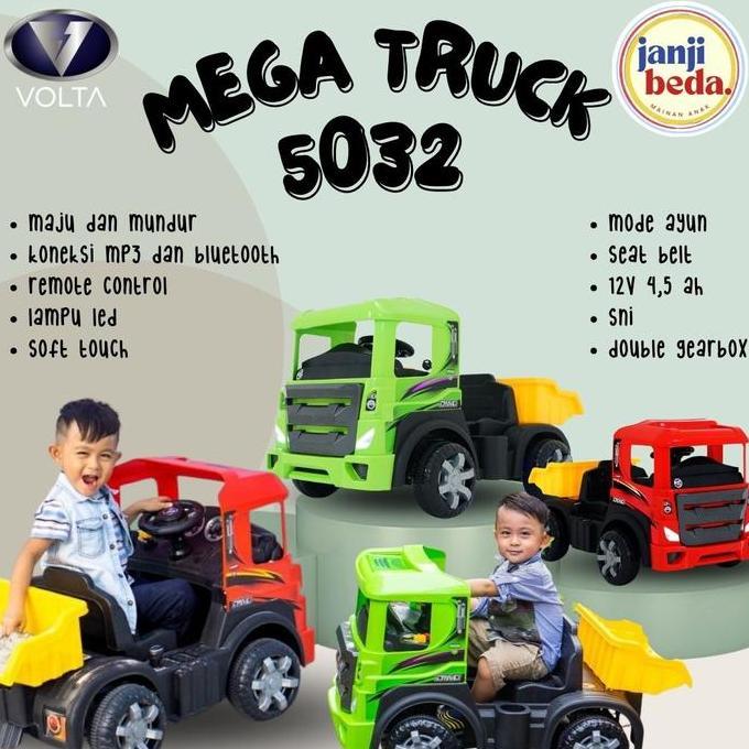 Mainan Truk Pasir Anak Maenan Mobil Aki Truck Megatruck Volta 5032