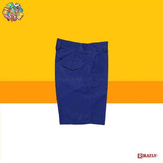 Seragam SMP - Celana Sekolah SMP Biru Pendek - Seragam Sekolah SMP - Rafly Jaya