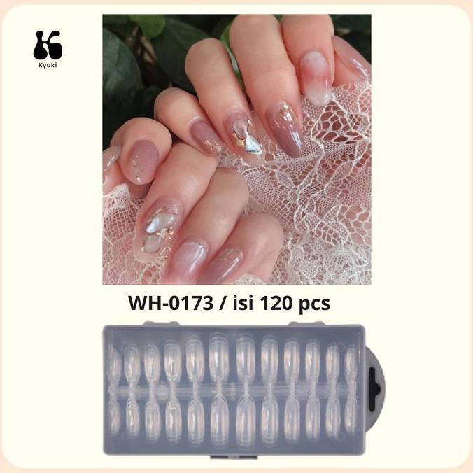 Neiru- 240 Pcs Nail Display Tip Kuku Fake Nail Color Chart Nail