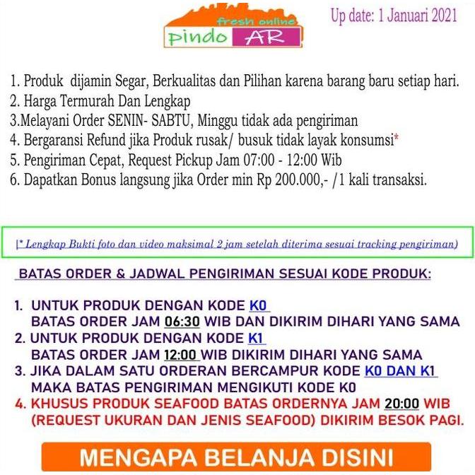 Fruting- Buah Pir Hijau / Pear Packham Fresh 1Kg