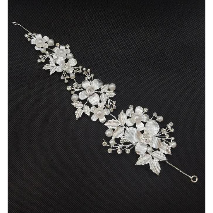 Byxt- Tempelan Kawat Lemtur Mutiara /Hiasan Kepala Aksesoris Hijab