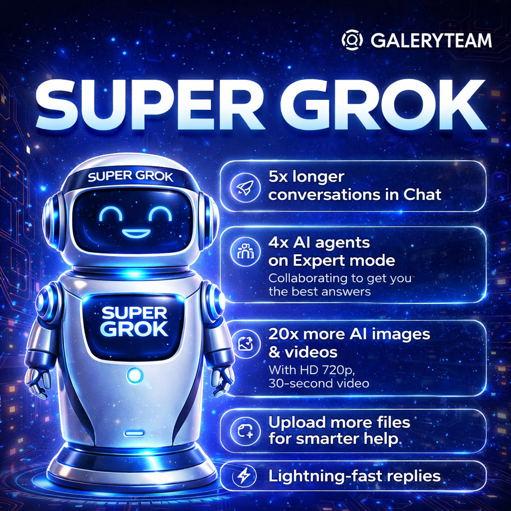 Grok AI | Super Grok Premium Privat 1 Bulan