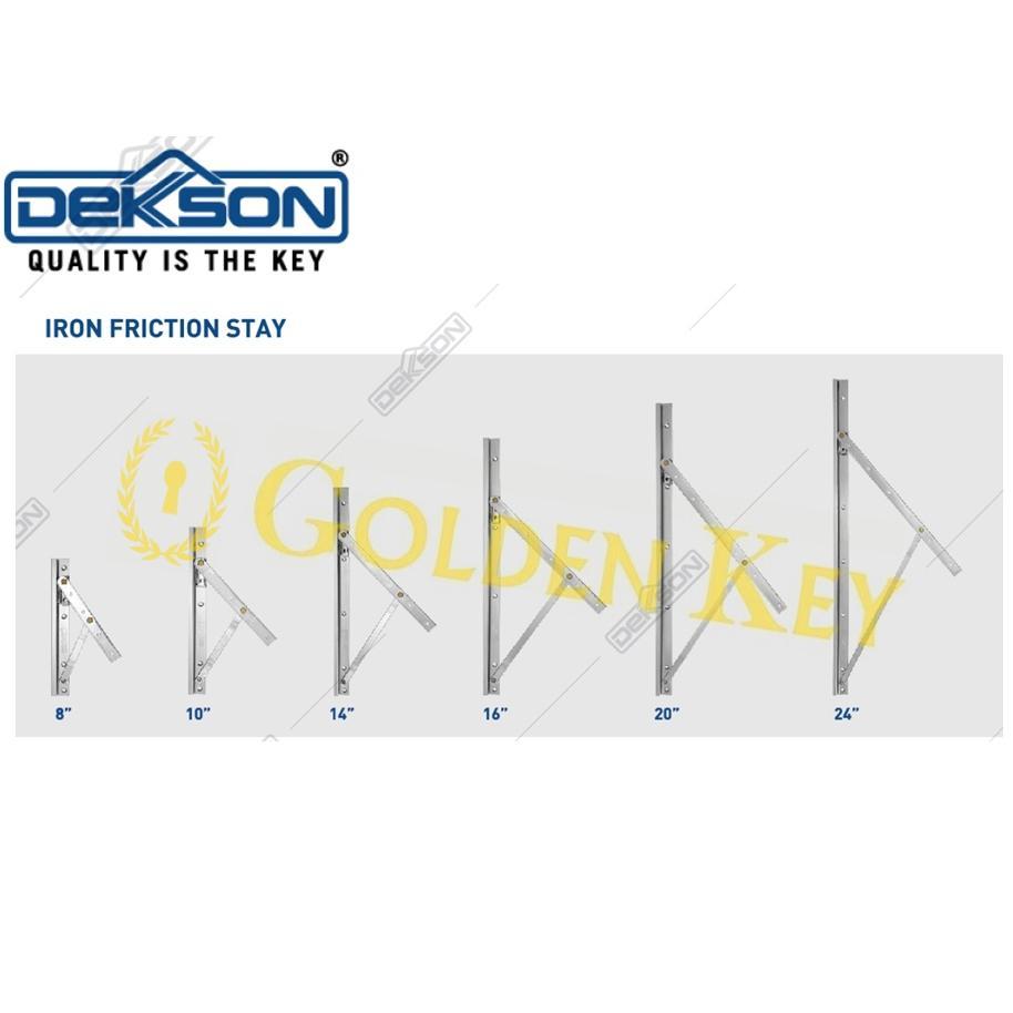 Engsel Jendela Casement Friction Stay Dekson Dekkson FS IR 16" Inch