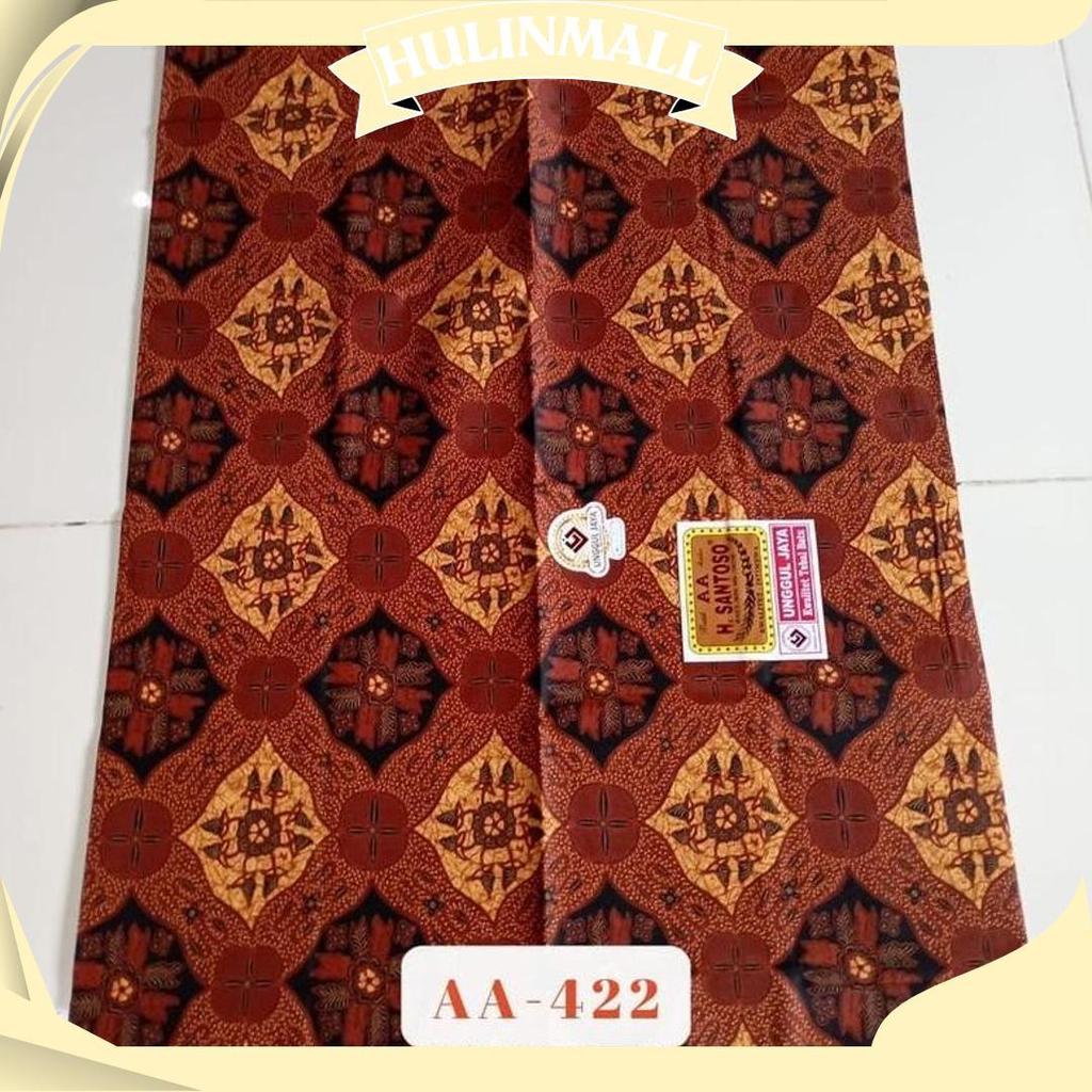 Kain Batik H Santoso AA Unggul Jaya | Batik Sogan Motif Sidomulyo Parang Kusumo Mukti GBM COD