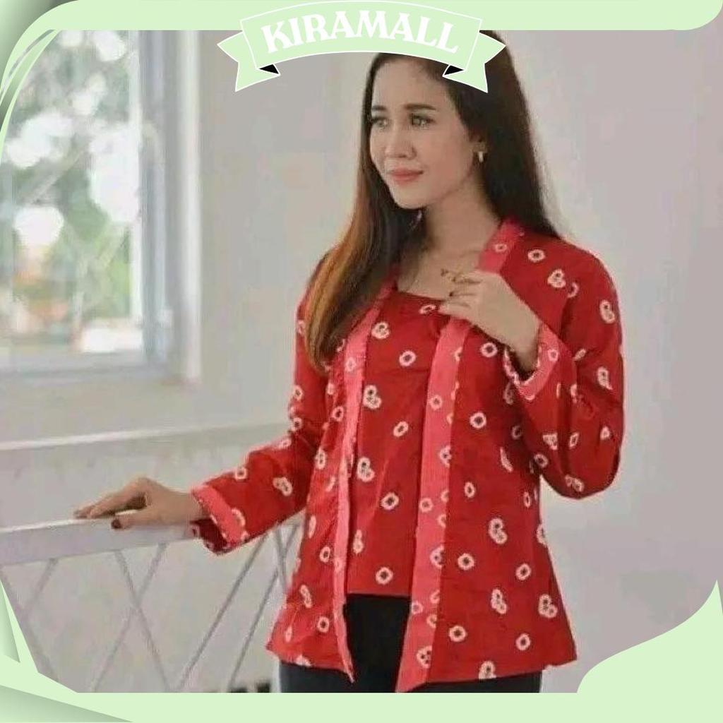 Batik Kebaya Kutubaru Jumputan Wanita Size Jumbo Solo GBM Terbaru