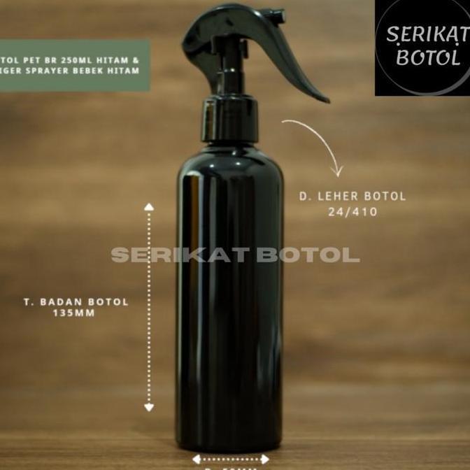 BOTOL 250ML SPRAY TRIGER HITAM BEBEK