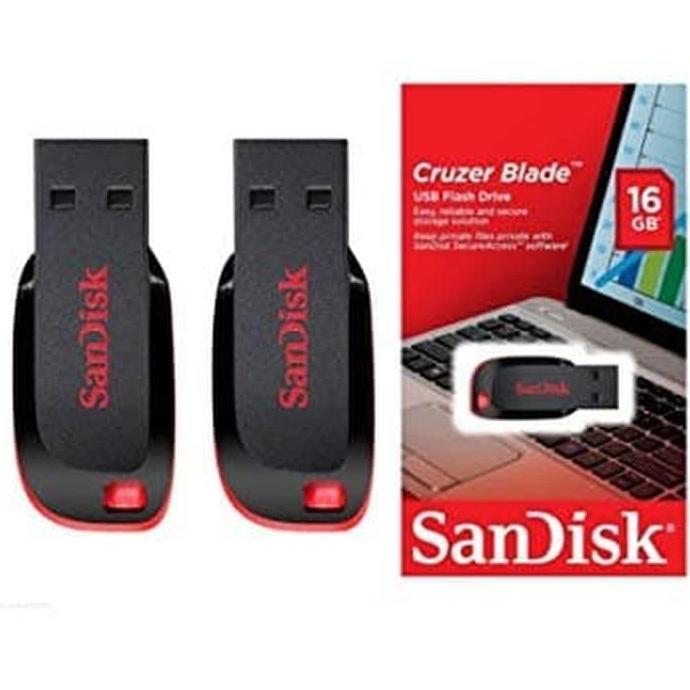 Hozon- Combo Set 2Pcs Flashdisk Usb Sandisk Cruser Blade 16Gb Fd 16Gb